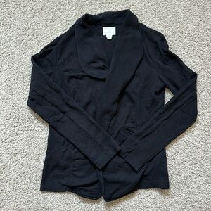 Caslon Black Cotton Blazer (X-Small)